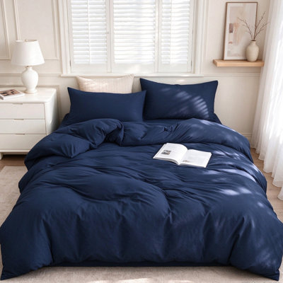 Ensemble de housse de couette en coton jersey