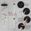 12-lights Glam Chandelier Crystal Led Dimmable Light