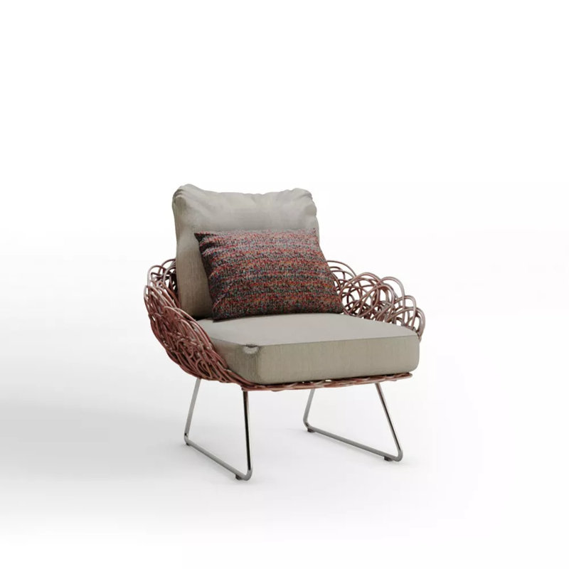 Noodle Chair, Spectrum Dove, Red