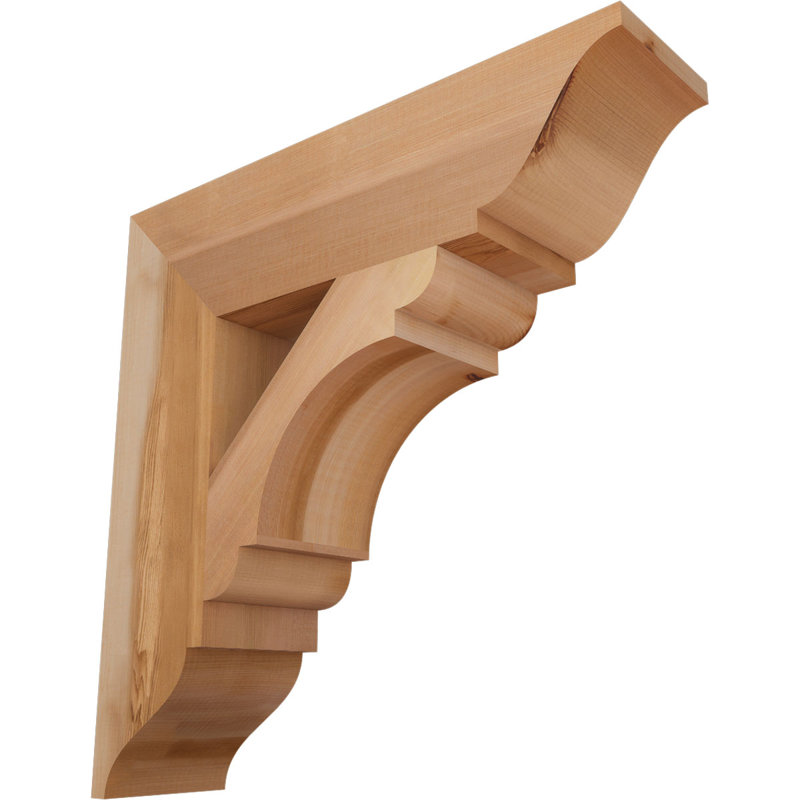 Support olympique traditionnel, H 22 po x l 5,5 po x P 22 po, Cèdre rouge de l'Ouest (lisse)