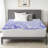 2" Reversing Purple Gel Memory Foam Mattress Topper with waterproof mattress  protector-96346561