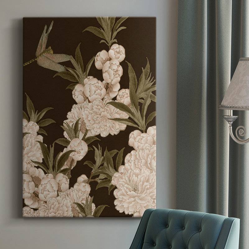 Asian Brocade III, impression sur toile tendue, H 18 po x l 12 po x P 1 po
