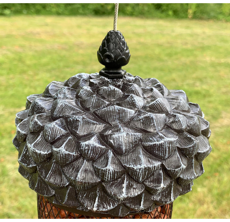 Avenal Metal Hanging Decorative Bird Feeder