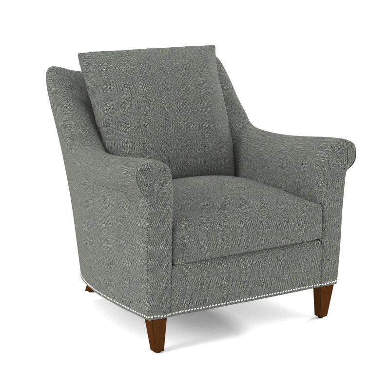 Armchair, Applause Archway Grey, English Saddle