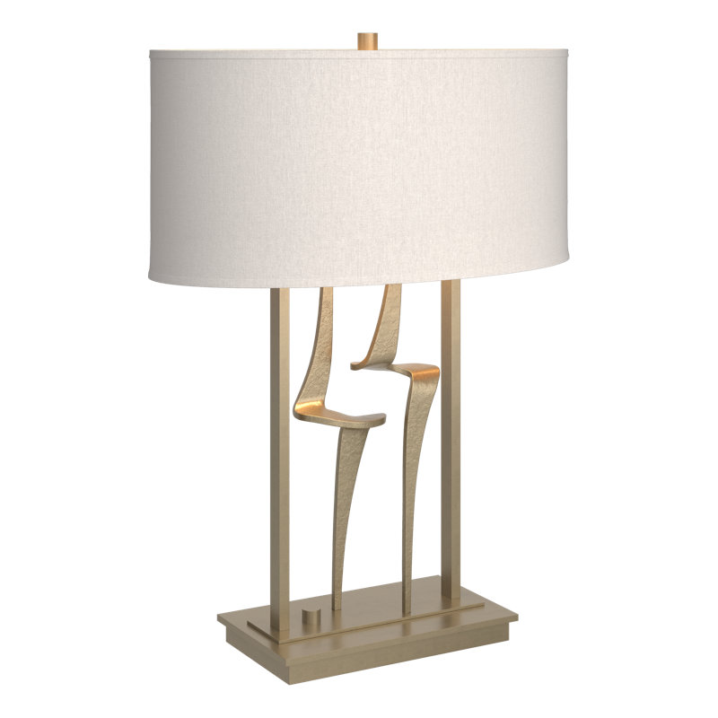 Lampe de table 24,7 po Antasia, Or doux, Lin