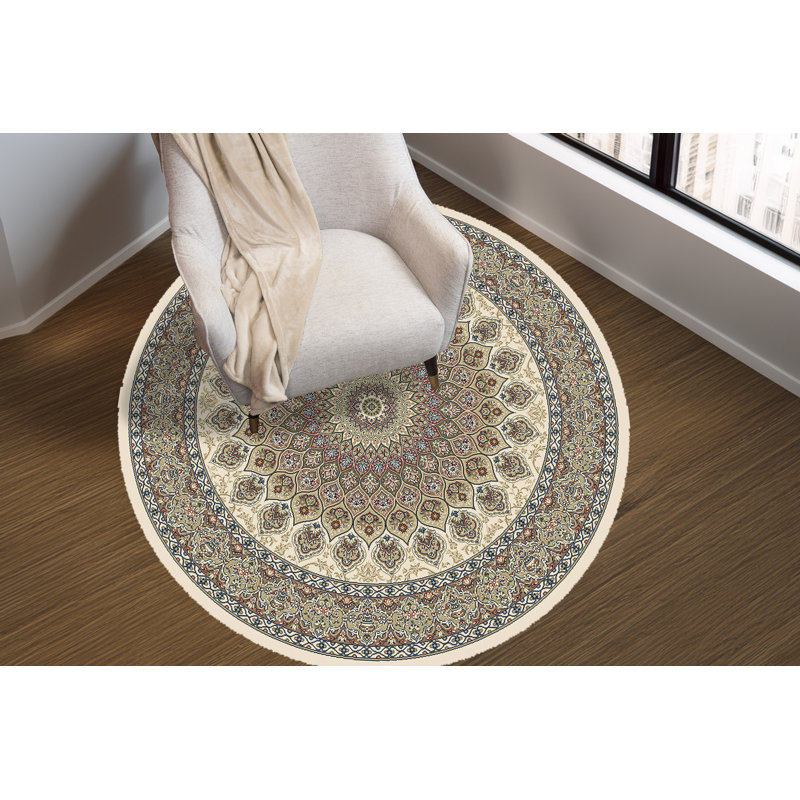 Tapis ivoire Attell, Rond 7 pi 10 po
