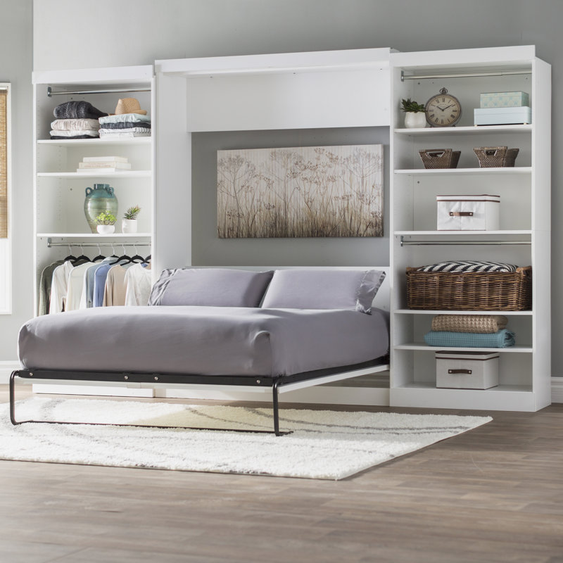 Arlex Murphy Bed, White, Full