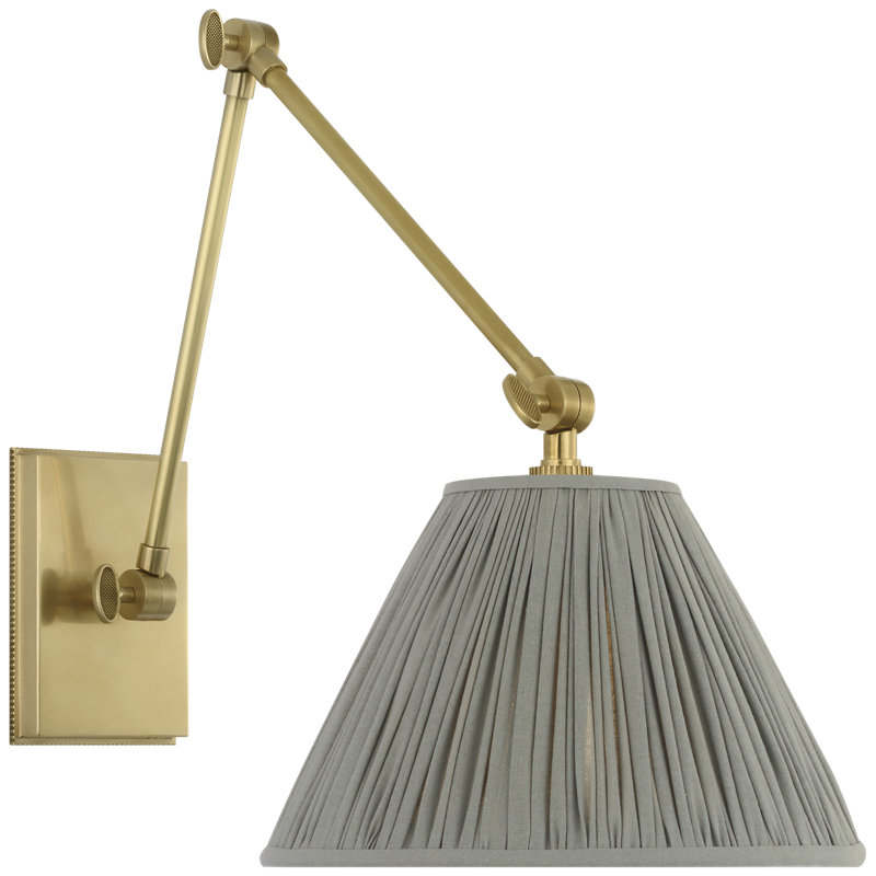 Marie Flanigan 1 - Light Swing Arm, Soft Brass, Blue