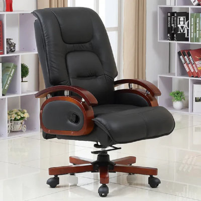 Designer Modern Executive Office Chairs Lazy Wheels Administrative Recliner Office Chairs -  Splendor Furniture, 14:10#cowhide B