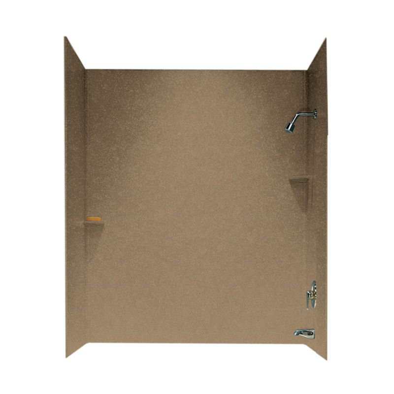 Paroi de douche à panneau solide 72 po x 60 po x 30 po, Orge
