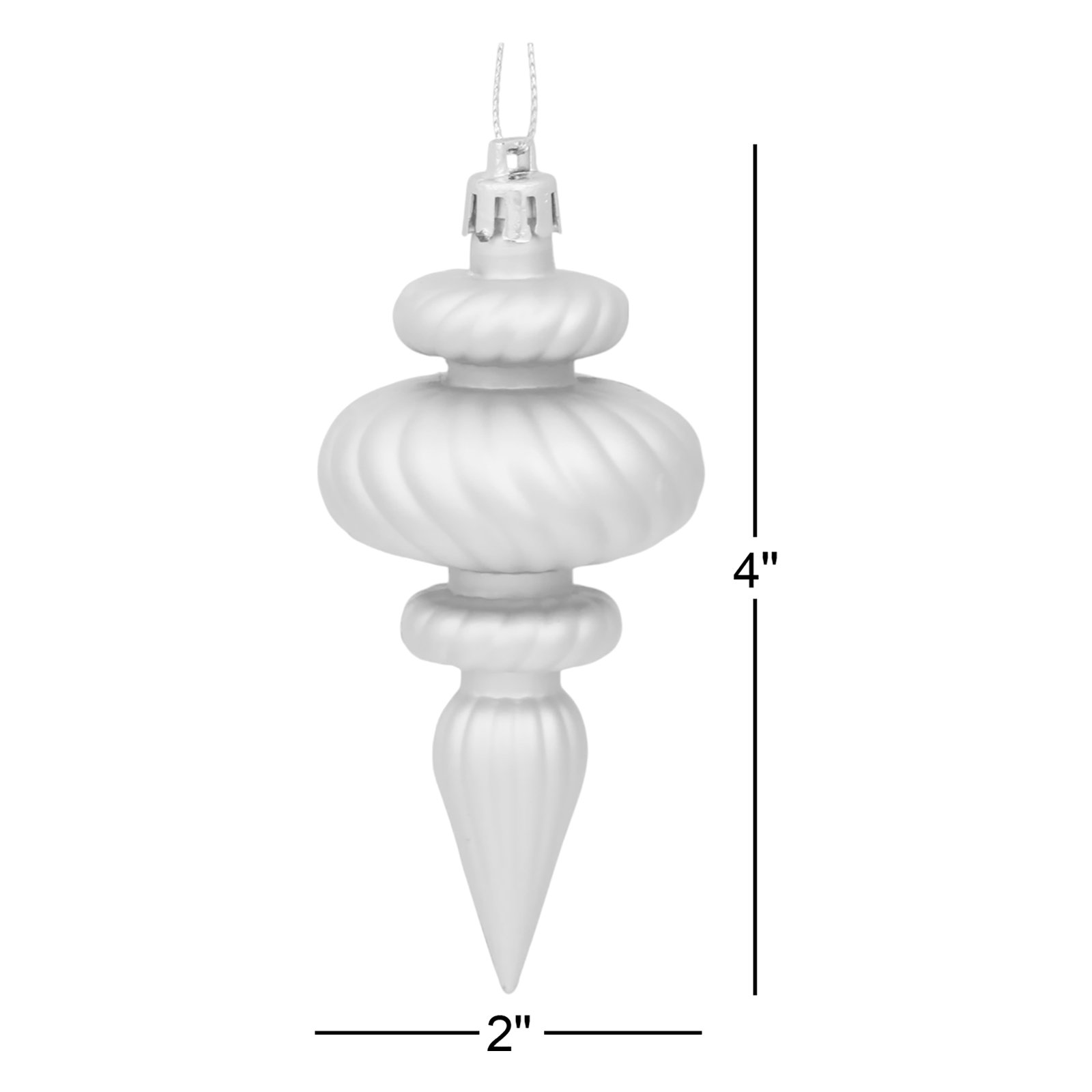 Mercury Row® 4" Shatterproof Finial Ornament, Plum
