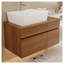 Meuble-lavabo flottant 31,5 po Mid-Century