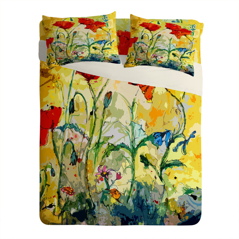 Taie d'oreiller à motif floral, Très grand
