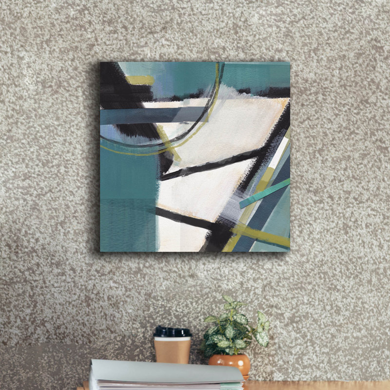  «Deconstruction» par Brittany Evans, art mural sur toile, 18 po x 18 po