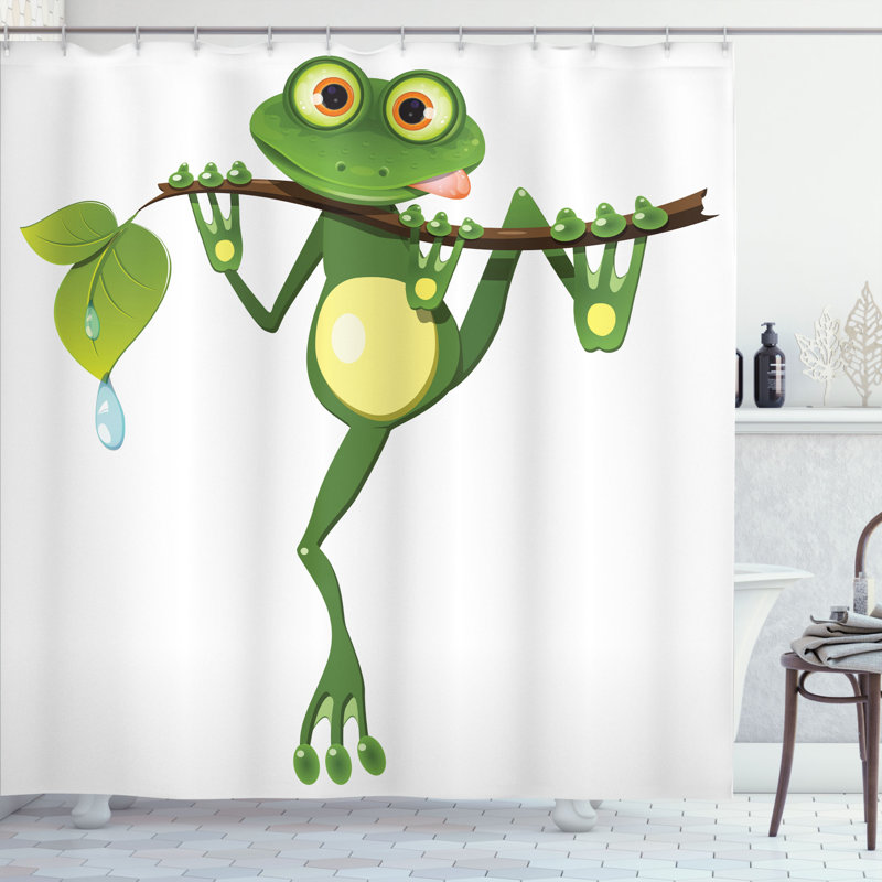 Shower Curtain with Hooks Included, 70" H x 69" W