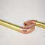 Brass U-Pull Handle With Copper Detail