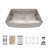 Sinber 33" Farmhouse Apron Single Bowl Workstation Kitchen Sink with 304 Stainless Steel