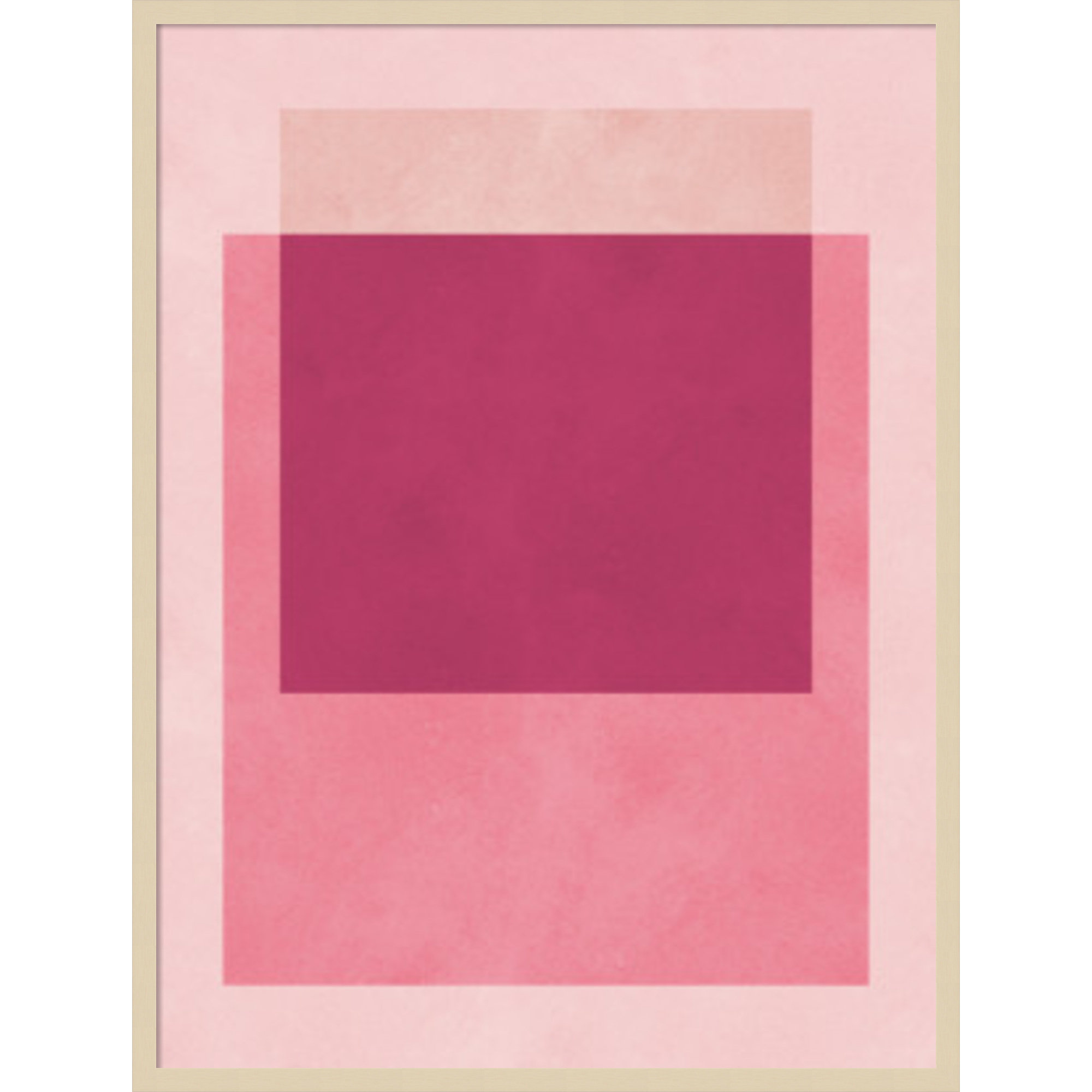 Overlapping geometry 12 by Norvin Wood Framed Wall Art Print, Brown, 41" H x 31" W