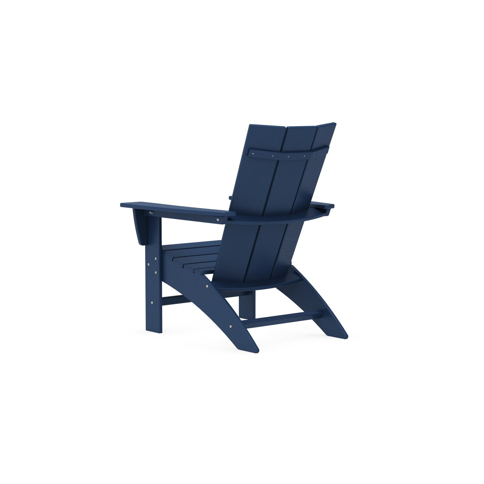POLYWOOD Modern Curveback Adirondack Chair, Navy