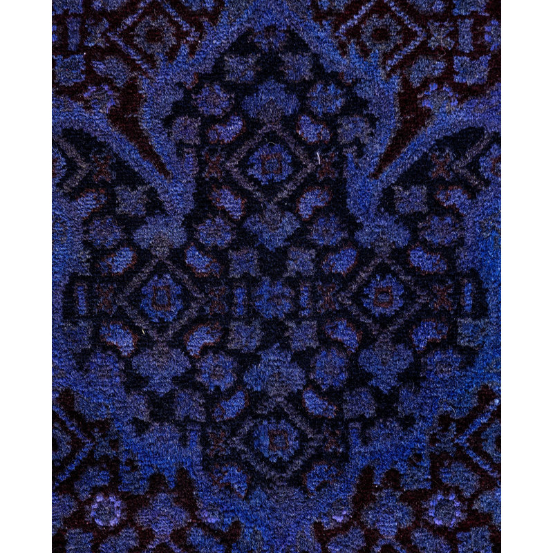 Overdyed One-of-a-Kind 9' 1" X 12' 1" Hand Knotted Area Rug