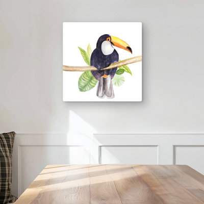 Toucan - Exotic Green Metal Print for Stunning Home Decor