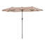 Large Patio Umbrella For 6-8 Person Rectangular/Oval Table, 12 Ribs Rustproof Steel Frame, Uv Protected Waterproof, Easy Crank Lift-942247952-942247956