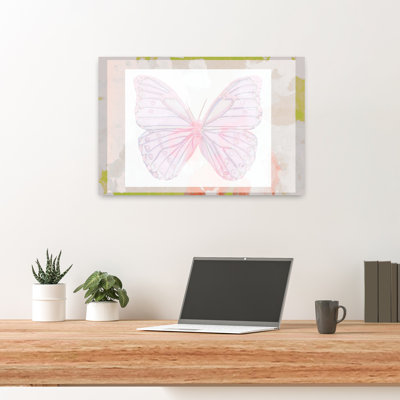 Butterfly Collage Contemporary Delicate Minimalist Butterfly Spring Art