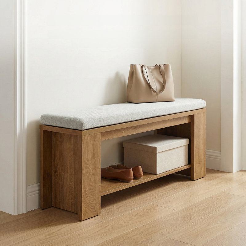 47-Inch Long Upholstered Entryway Bench