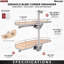 Girasolo érable à deux niveaux avec fermeture en douceur et accents chromés pour armoires d'angle 18 po à ouverture à droite / store à gauche-104611194