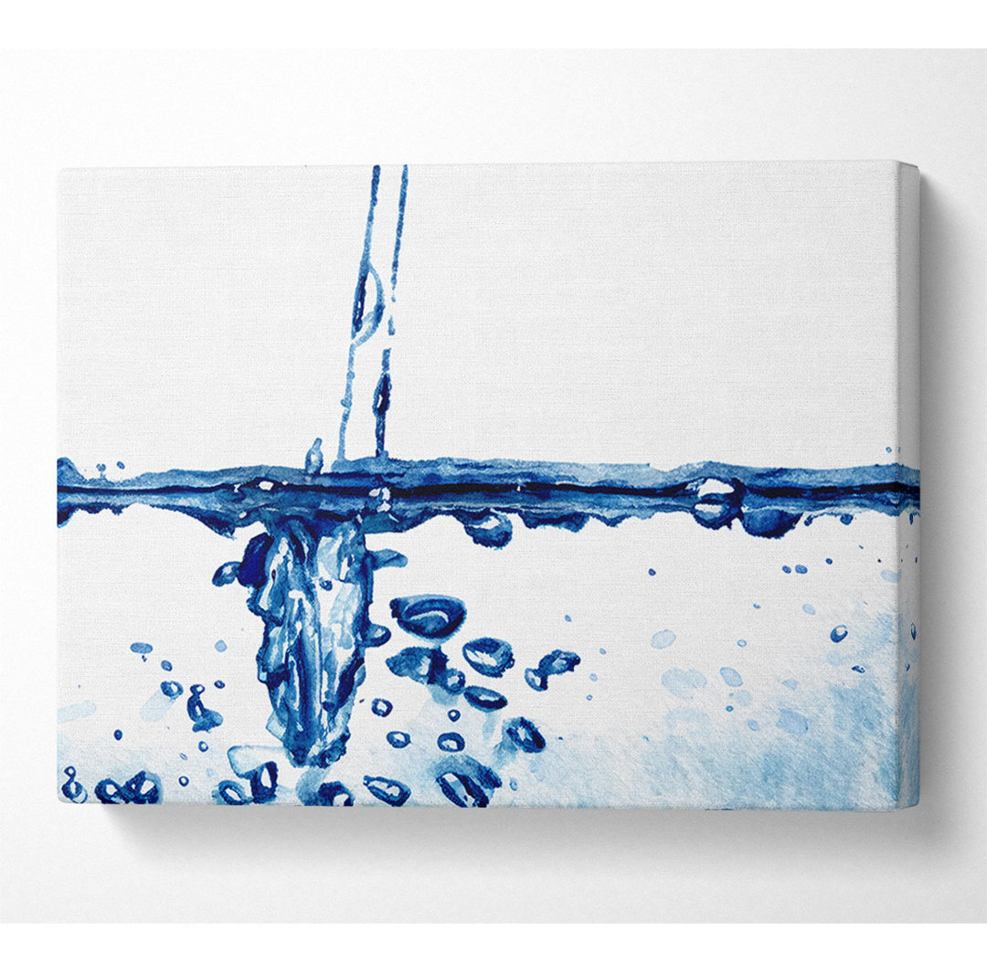 Das Muster des Wassers - Kunstdrucke auf Leinwand - Wrapped Canvas