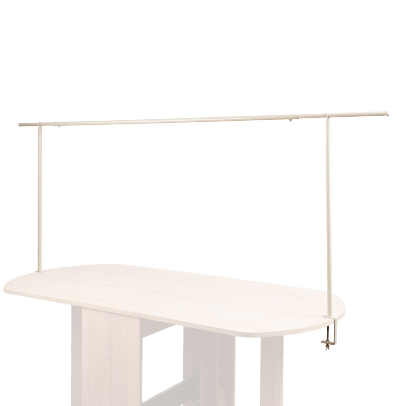 Over Table Display Rectangular Frame, 250cm H x 90cm W x 3cm D, White