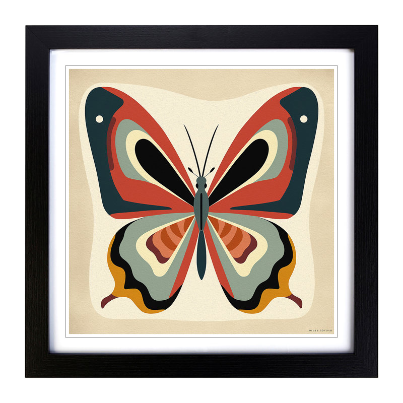 Single Picture Frame Print on Wood, Black