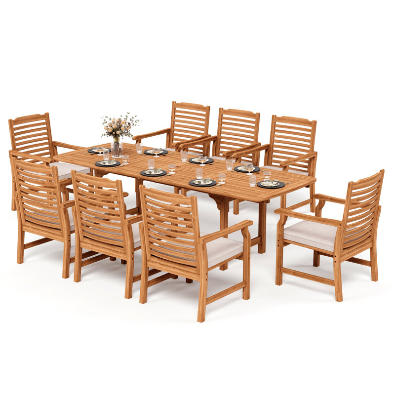 Ensemble de salle à manger rectangulaire pour 6 personnes 94 po Doru, 8