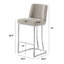 Tabourets de bar et de comptoir en tissu bouclé Teddy avec base-399931969-399932031