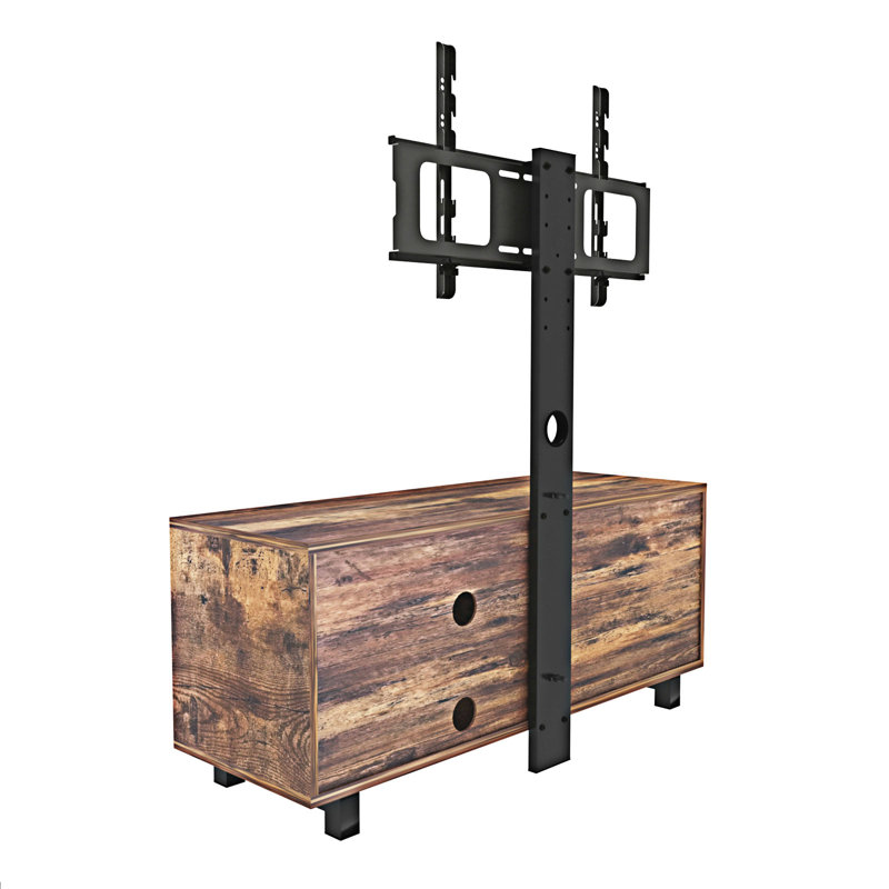 Console de télévision rustique avec armoire de rangement