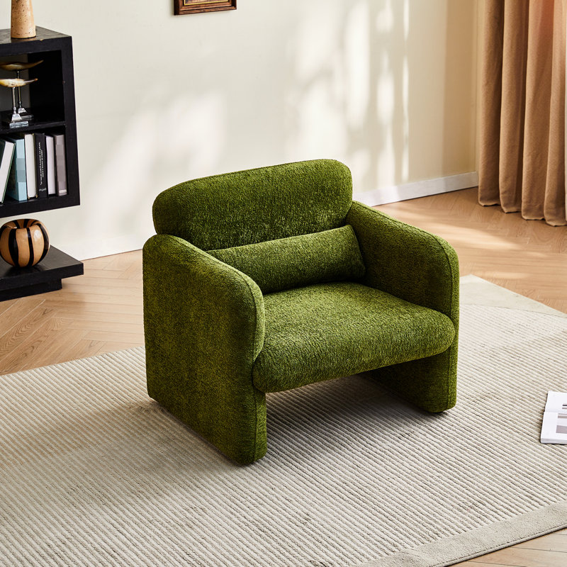 Velours de 34 po simple, soutien lombaire ergonomique, pour appartement, bureau, chambre à coucher, structure en bois massif, coussin en mousse, aucun outil complexe nécessaire, moderne, confortable et ergonomique, multiples scénarii, mi-doux