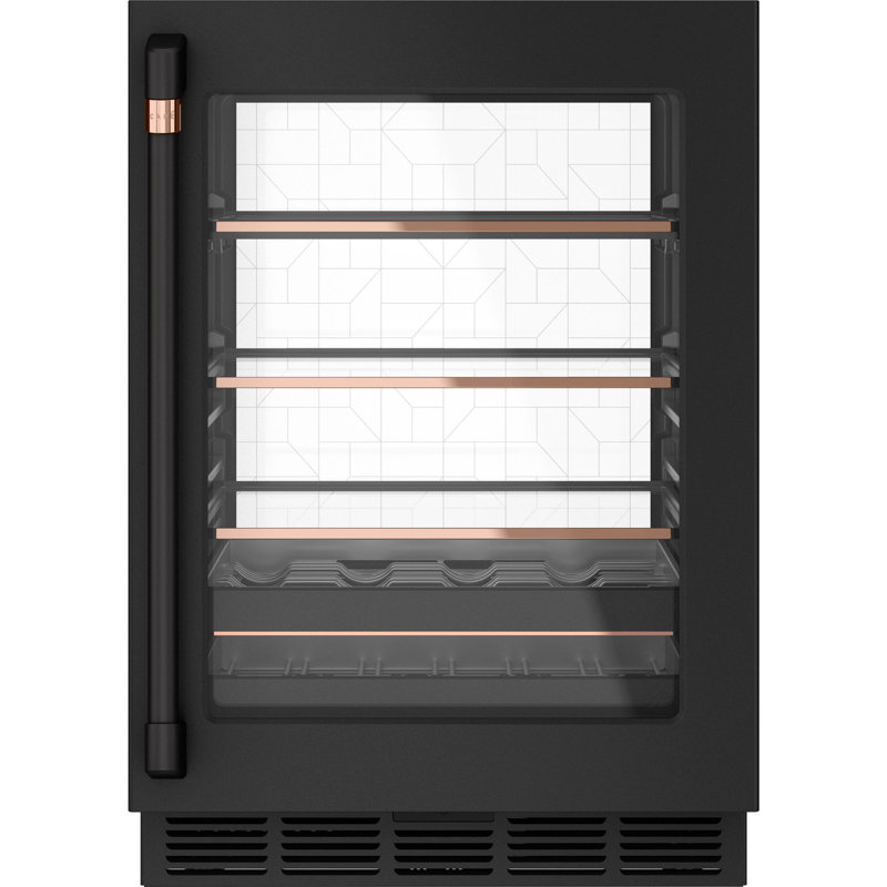 Undercounter Refrigerator Bar Pull, Flat Black