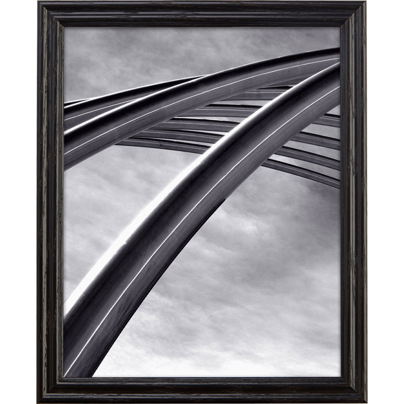 Niyelle 200 .75", EBONY PICTURE FRAME 4 Piece Set 9x17, 19" W x 24" H