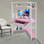 Bureau d'ordinateur de coin avec prises de courant-564369514
