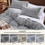 Housse de couette en microfibre de très grande taille - Ensemble de literie très douce en coton prélavé (ensemble de 3)-1546097820-1558598729