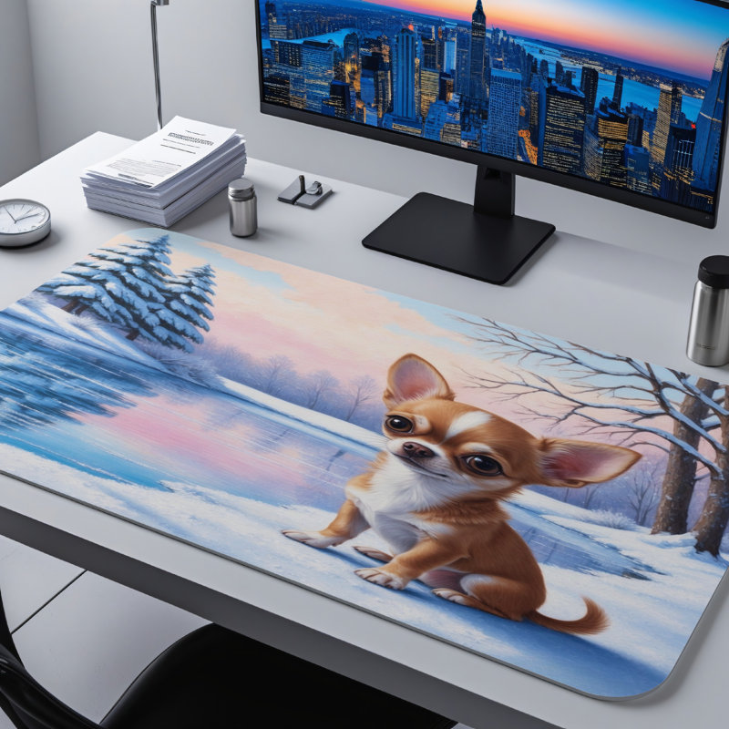 Polyester Desk Pad, 31.5x15.5