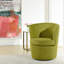 Fauteuil d'appoint pivotant Barrel - Citronnelle-122094833
