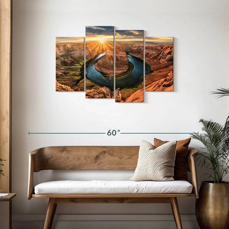 Alvord Horseshoe Bend In Page Arizona, H 27 po x l 43 po
