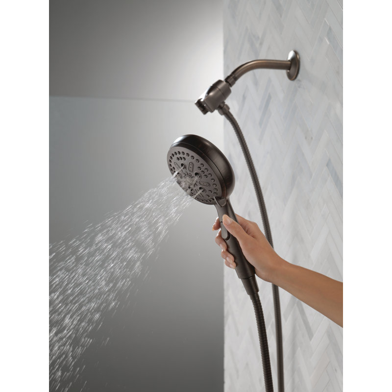 Suredock Magnetic Full Handheld Shower Head with H2Okinetic Technology, Venetian Bronze