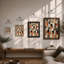 Geometric Cat Pattern Modern - Print-1890947792-1890947794