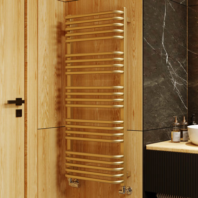 Alex Brass Heated Towel Rail