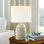 Lampe de table blanche antique 22 po Haslett