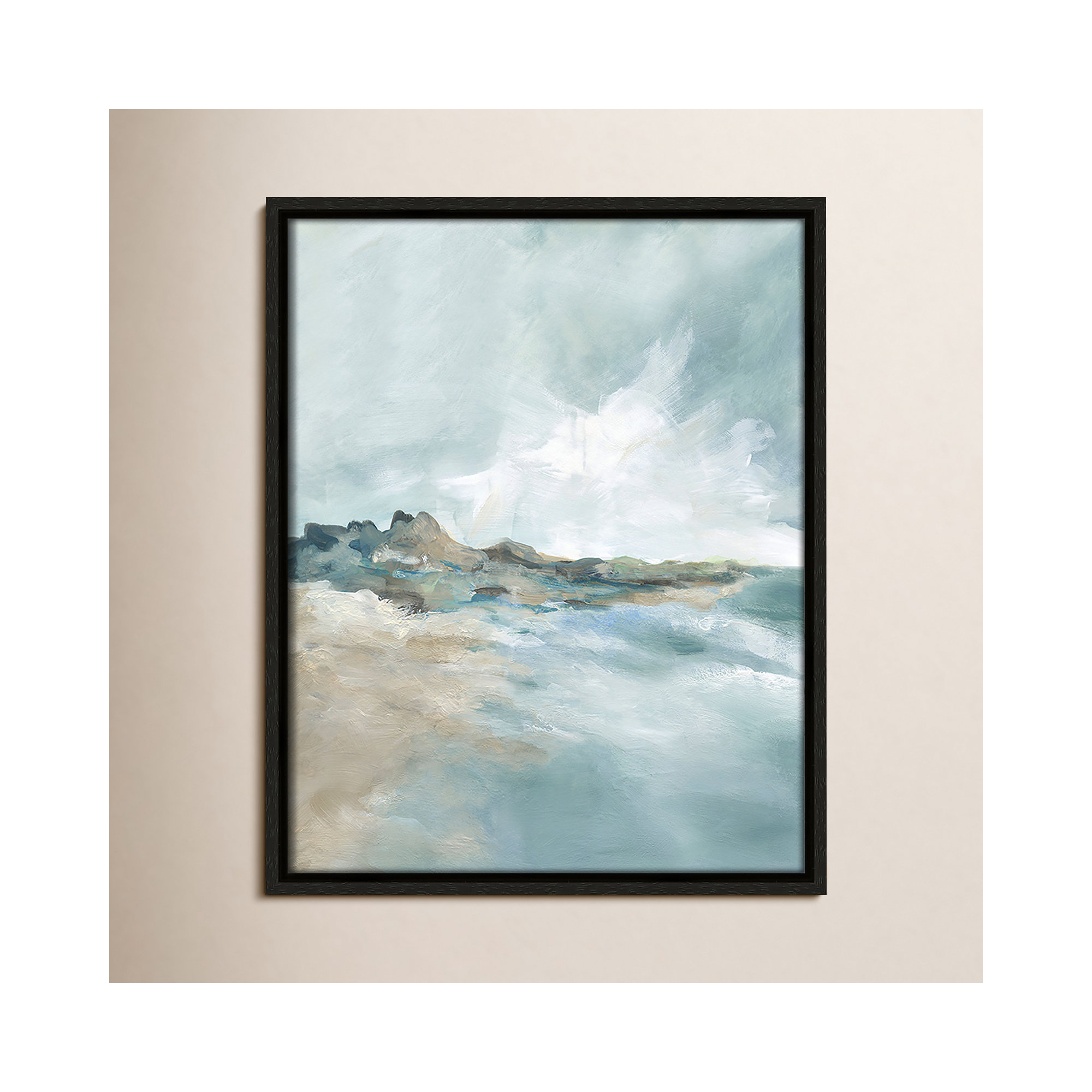 Sandpoint Print by Carol Robinson, 15.5" H x 12.5" W, Espresso
