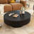 Round Coffee Table with 6.8" Thick Tabletop-1313222465
