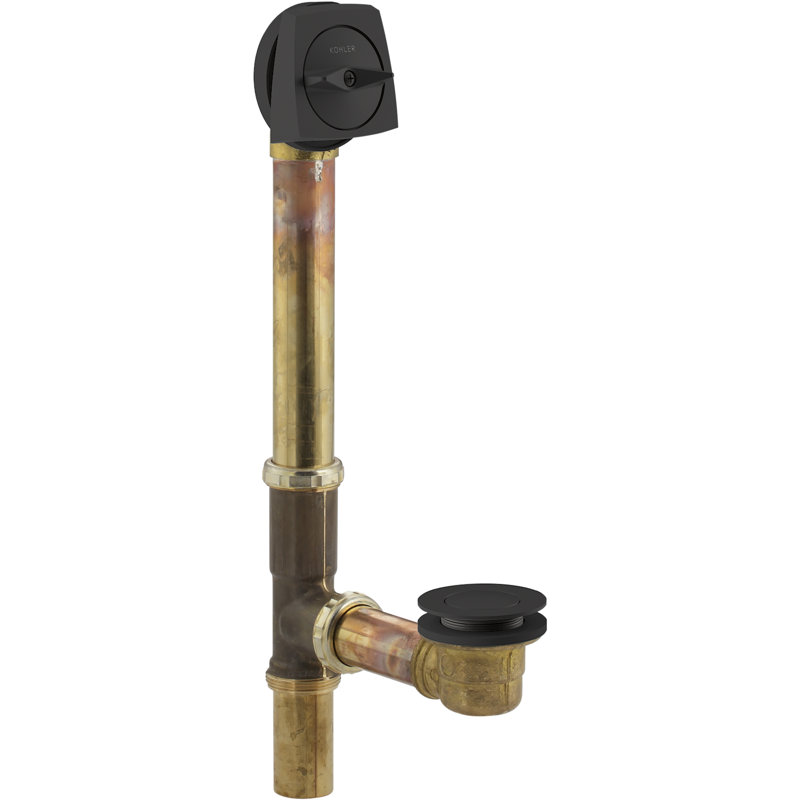 Drain de baignoire Clearflo, Noir mat